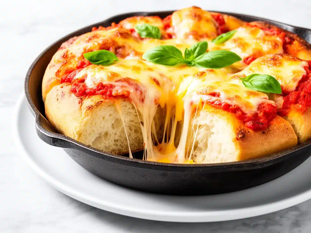 after-school cheesy pizza pull-apart bread - featured image