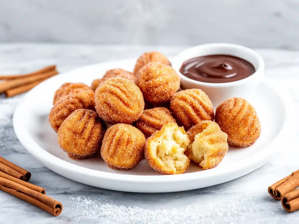 Air Fryer Cinnamon Sugar Churro Bites - featured image