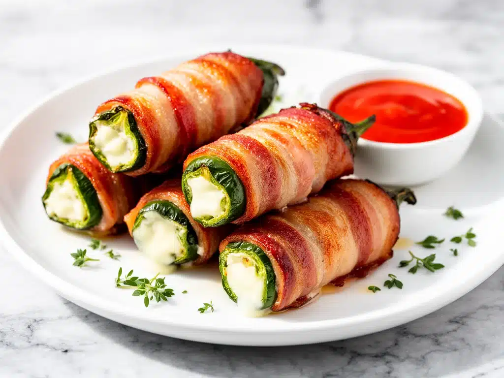 bacon wrapped jalapeno poppers - featured image