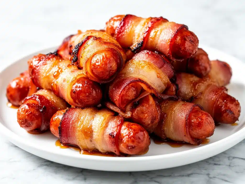 bacon wrapped smokies - featured image