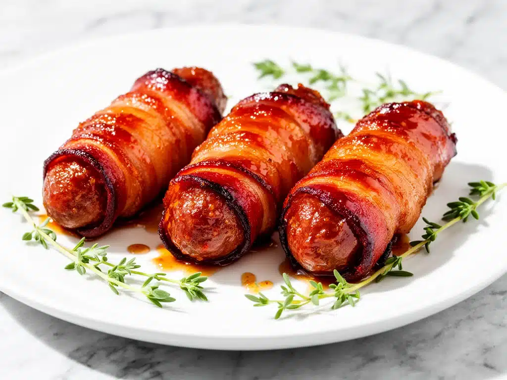 bacon wrapped smokies - featured image