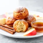 baked apple cider donut holes - featured image