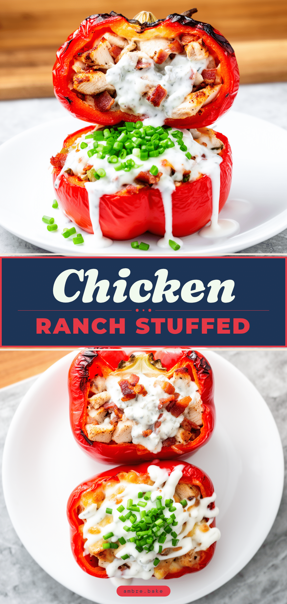 Baked Chicken Bacon Ranch Stuffed Peppers: Easy Copycat 5 baked chicken bacon ranch stuffed peppers recipe