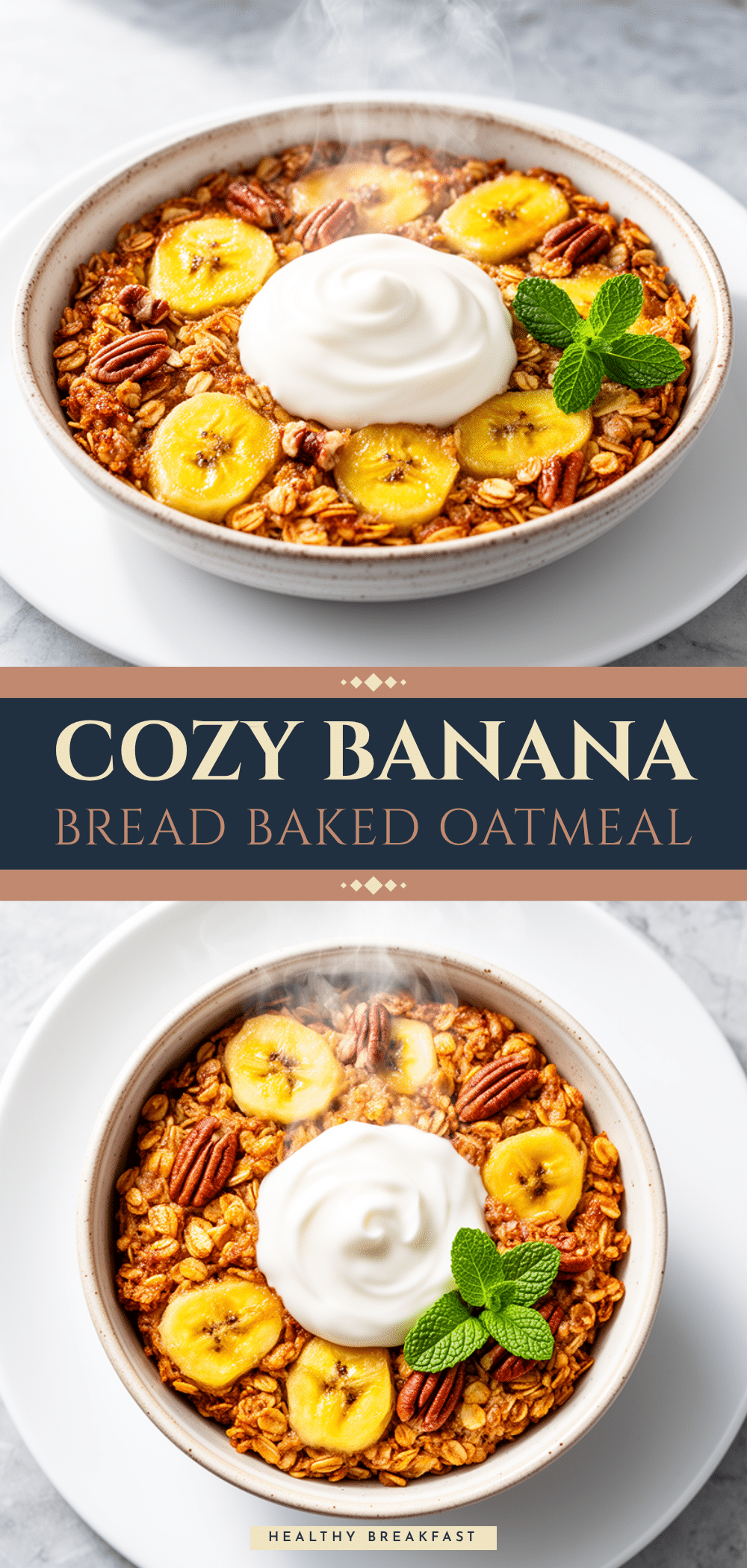 Banana Bread Baked Oatmeal: 30-Minute Easy Breakfast 5 Banana Bread Baked Oatmeal recipe