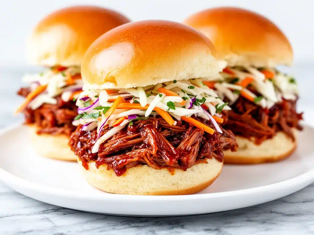 bbq pulled pork sliders - featured image