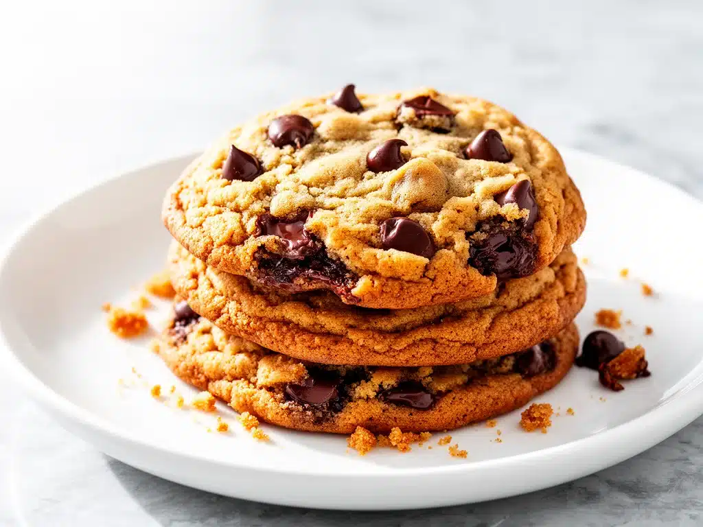 brown butter chocolate chip cookies - featured image