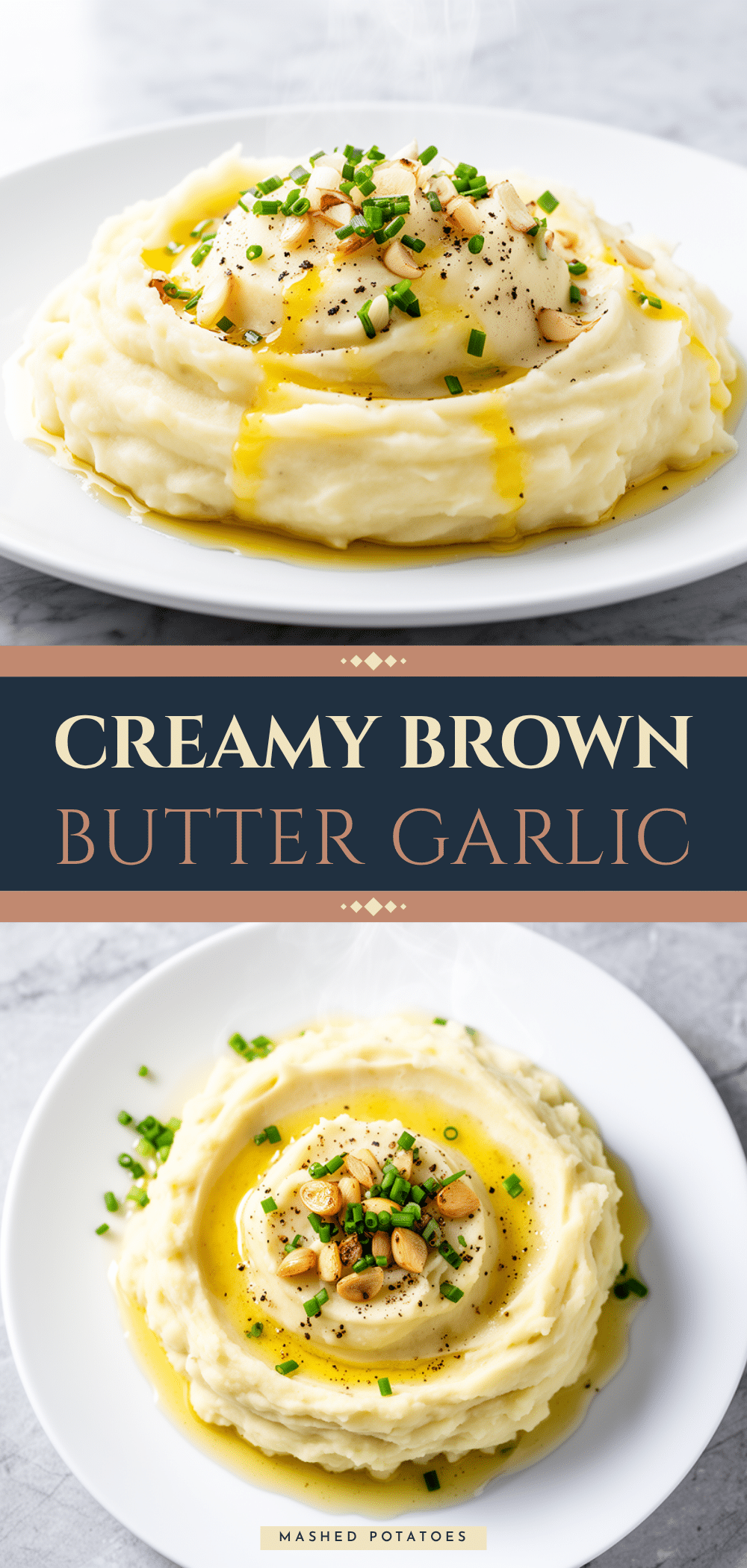 Brown Butter Garlic Mashed Potatoes Recipe Easy 5-Ingredient Family Favorite 5 brown butter garlic mashed potatoes recipe