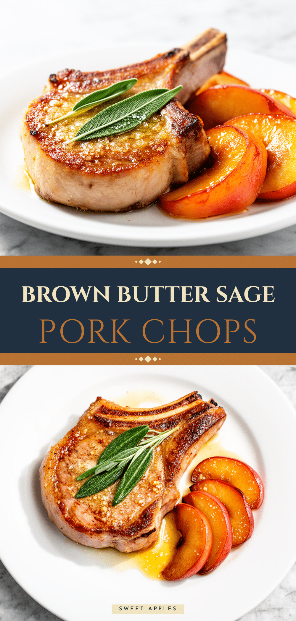 Brown Butter Sage Pork Chops Recipe with Caramelized Apples Your Family Will Crave 5 brown butter sage pork chops recipe