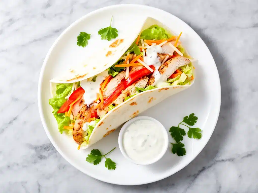 Chicken Ranch Wraps Recipe Easy 5-Minute Lunch for Busy Weeknights 4 Chicken Ranch Wraps preparation steps