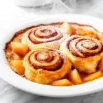 Cinnamon Roll Apple Cobbler - featured image