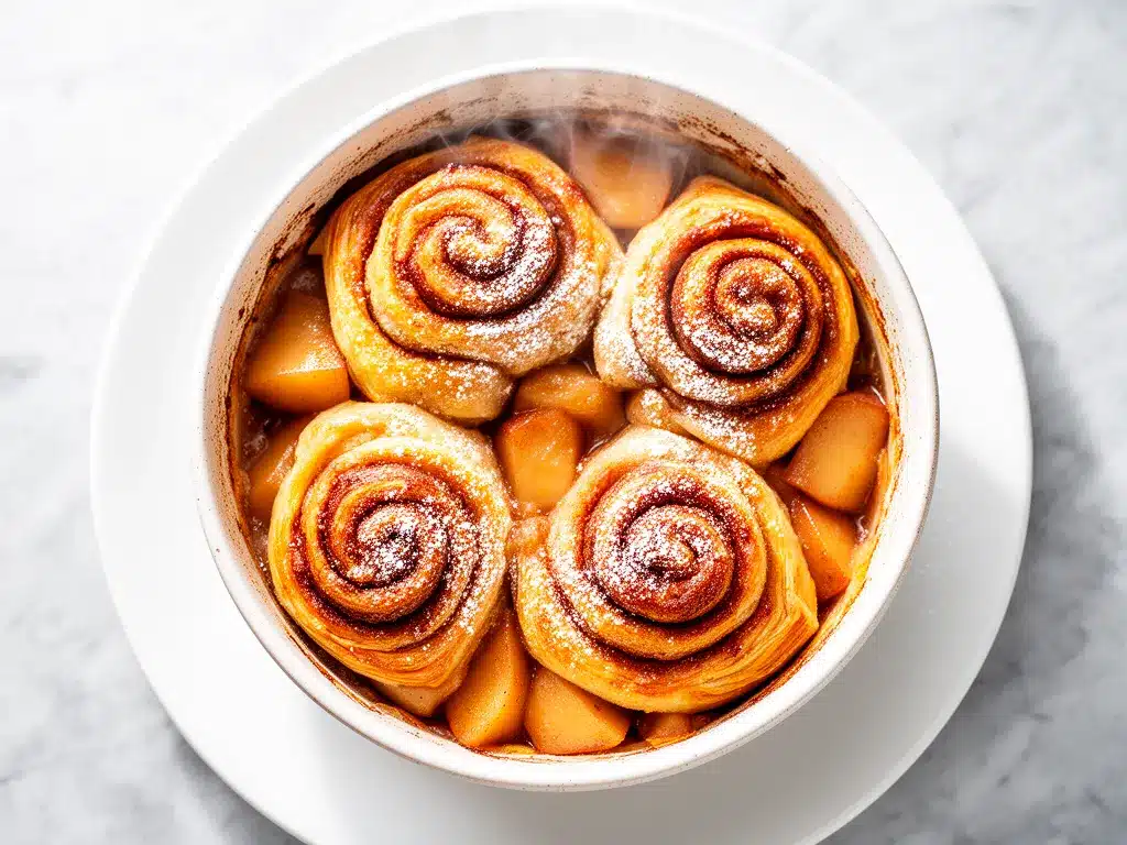 Cinnamon Roll Apple Cobbler: Easy, Best 5-Ingredient Dessert 4 Cinnamon Roll Apple Cobbler preparation steps