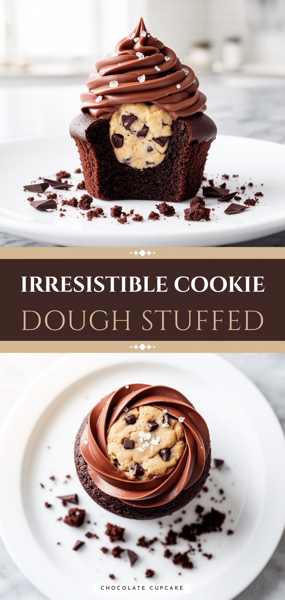 Cookie Dough Stuffed Cupcakes: Easy 5-Ingredient Recipe 5 cookie dough stuffed chocolate cupcakes recipe