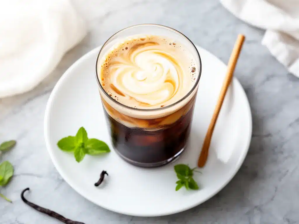 Copycat Vanilla Sweet Cream Cold Brew Recipe Easy Homemade with Simple Ingredients 4 copycat vanilla sweet cream cold brew preparation steps