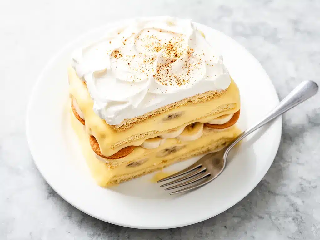 Creamy Banana Pudding Icebox Cake Recipe Easy Family Favorite 4 creamy banana pudding icebox cake preparation steps