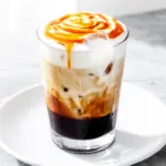creamy iced caramel macchiato - featured image