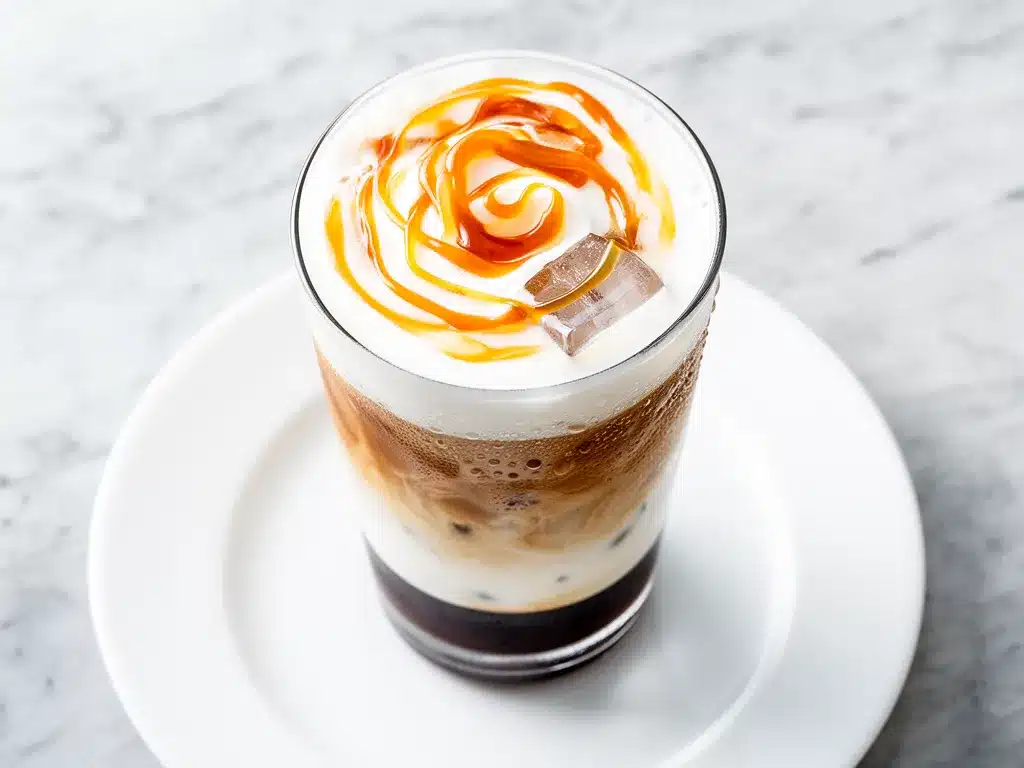 Creamy Iced Caramel Macchiato: 4-Ingredient Best Copycat 4 creamy iced caramel macchiato preparation steps