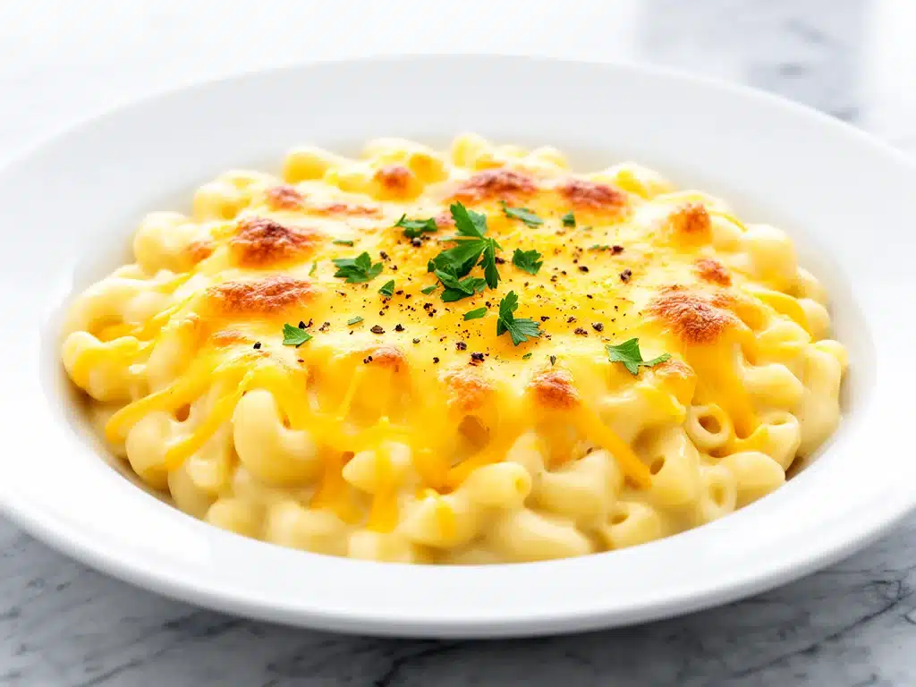 creamy macaroni and cheese recipe - featured image