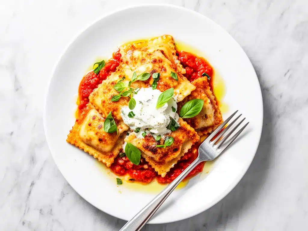 Crispy Air Fryer Ravioli: 15-Min Easy Homemade Recipe 4 crispy air fryer ravioli preparation steps