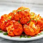 crispy buffalo cauliflower bites - featured image