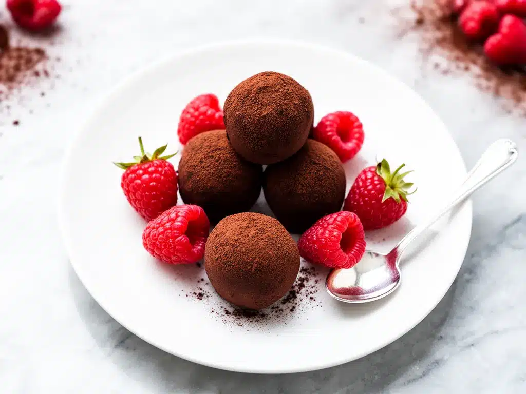 Dark Chocolate Raspberry Truffles: Easy 2-Ingredient Recipe 4 dark chocolate raspberry truffles preparation steps