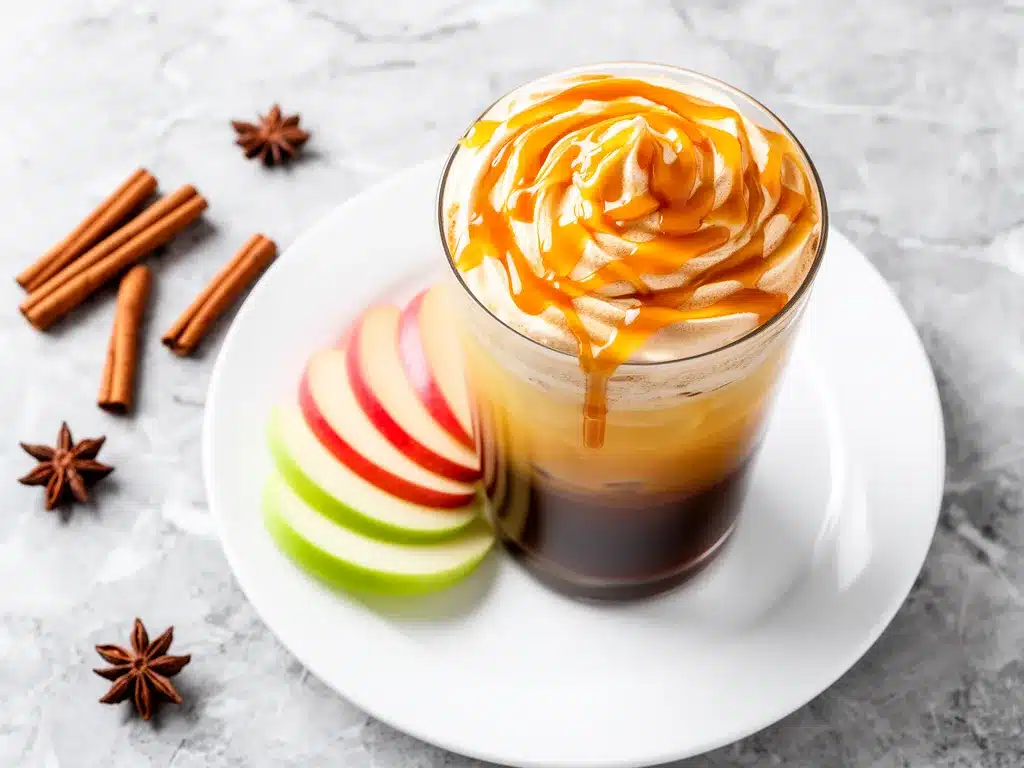 Fall Caramel Apple Cider Cold Brew Recipe Easy 5-Ingredient Drink Perfect for Autumn 4 fall caramel apple cider cold brew preparation steps