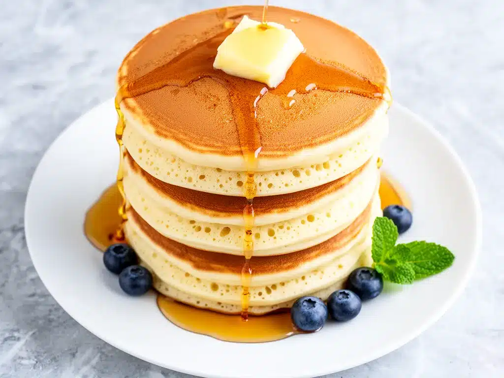 Fluffy Buttermilk Pancakes Recipe Easy 5-Ingredient Weeknight Breakfast 4 fluffy buttermilk pancakes preparation steps