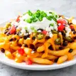 football sunday loaded nacho cheese fries - featured image