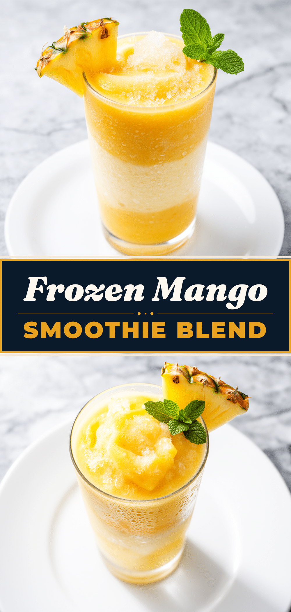 Frozen Mango Pineapple Smoothie Recipe Easy 5-Ingredient Refreshing Drink 5 frozen mango pineapple smoothie recipe