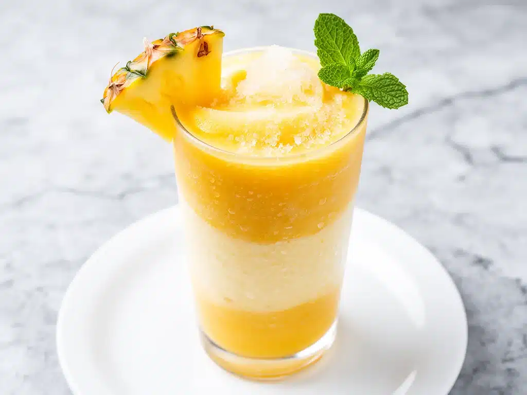 frozen mango pineapple smoothie - featured image