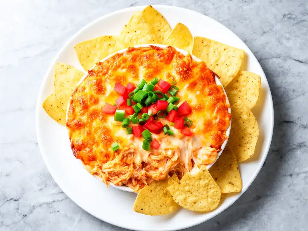 Game Day Buffalo Chicken Dip Recipe with Crispy Tortilla Chips Everyone Loves 4 game day buffalo chicken dip preparation steps