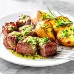 garlic butter steak bites - featured image