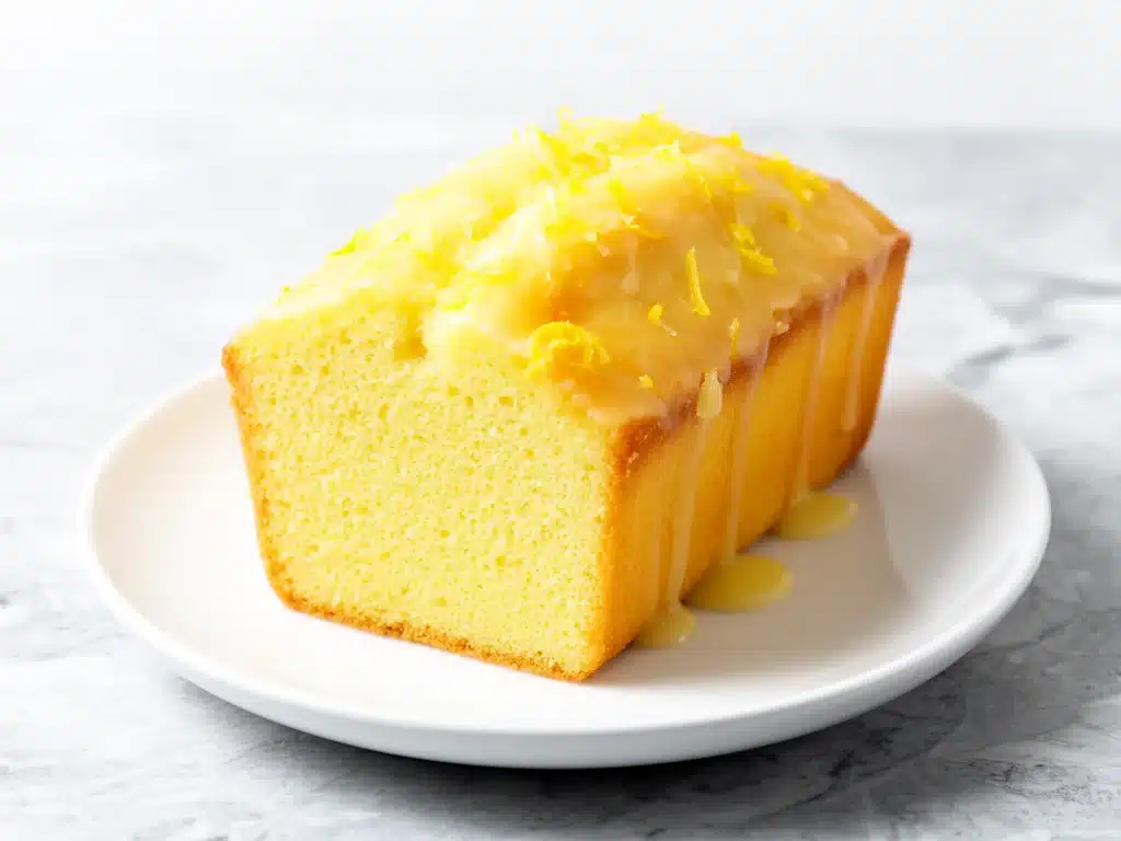 Glazed Lemon Pound Cake Loaf - featured image