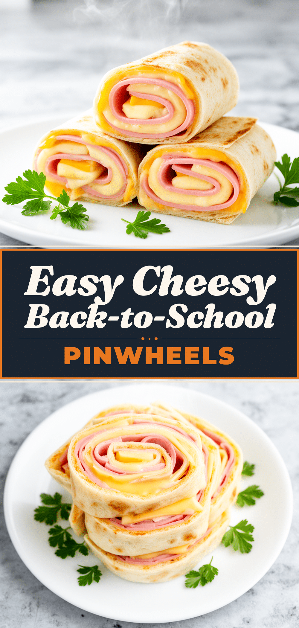 Back-to-School Ham and Cheese Pinwheel Roll-Ups Easy Recipe with Simple Ingredients 5 ham and cheese pinwheel roll-ups recipe