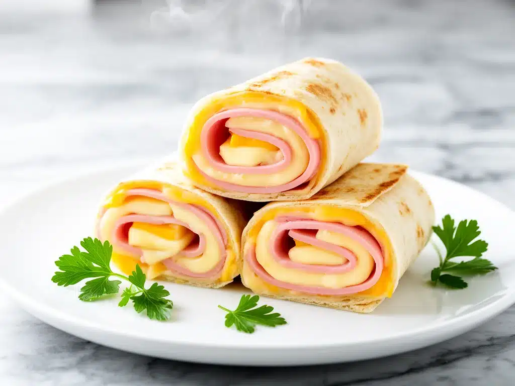 ham and cheese pinwheel roll-ups - featured image