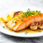 honey garlic glazed salmon recipe - featured image