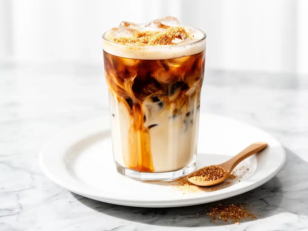 iced brown sugar oat milk shaken espresso - featured image