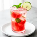 labor day watermelon mint agua fresca - featured image