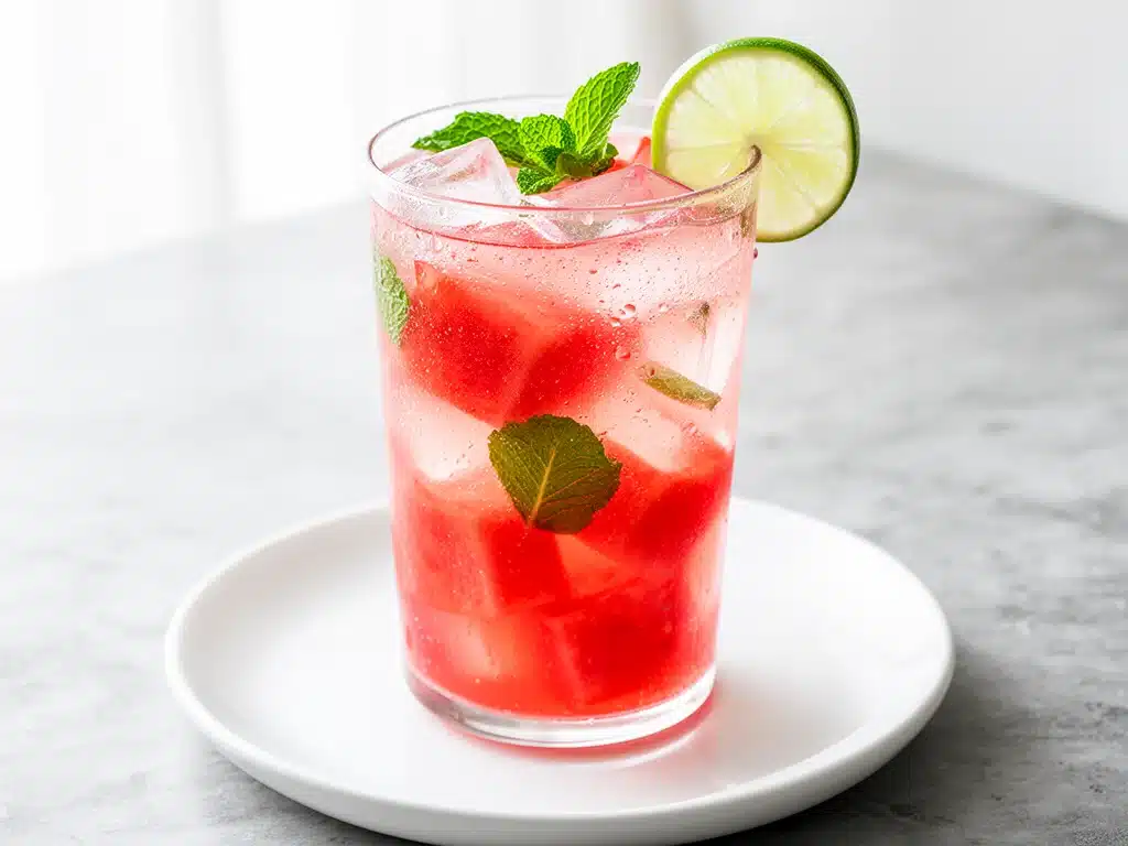 labor day watermelon mint agua fresca - featured image