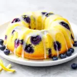 lemon blueberry bundt cake - featured image