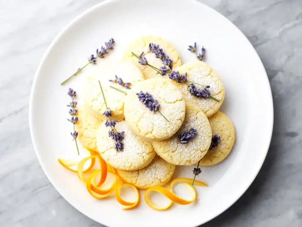 Lemon Lavender Shortbread Cookies: 3-Ingredient Easy Recipe 4 Lemon Lavender Shortbread Cookies preparation steps