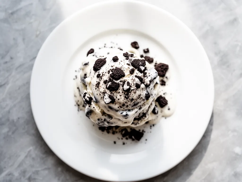 No-Churn Cookies and Cream Ice Cream Recipe Easy Homemade Dessert 4 no-churn cookies and cream ice cream preparation steps