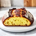 no-knead crusty artisan bread - featured image