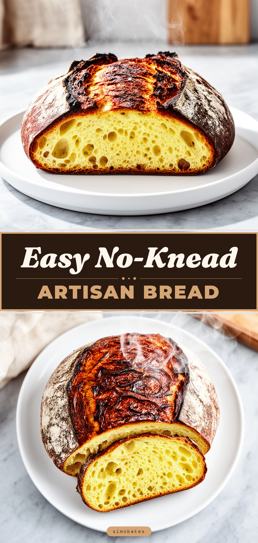 No-Knead Crusty Artisan Bread: 3-Ingredient Easy Recipe 5 no-knead crusty artisan bread recipe