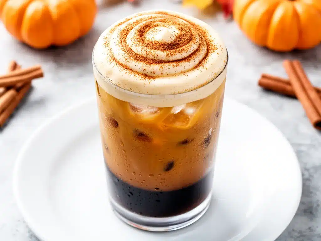 Pumpkin Spice Cream Cold Foam Iced Coffee - featured image