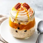 pumpkin spice latte overnight oats - featured image