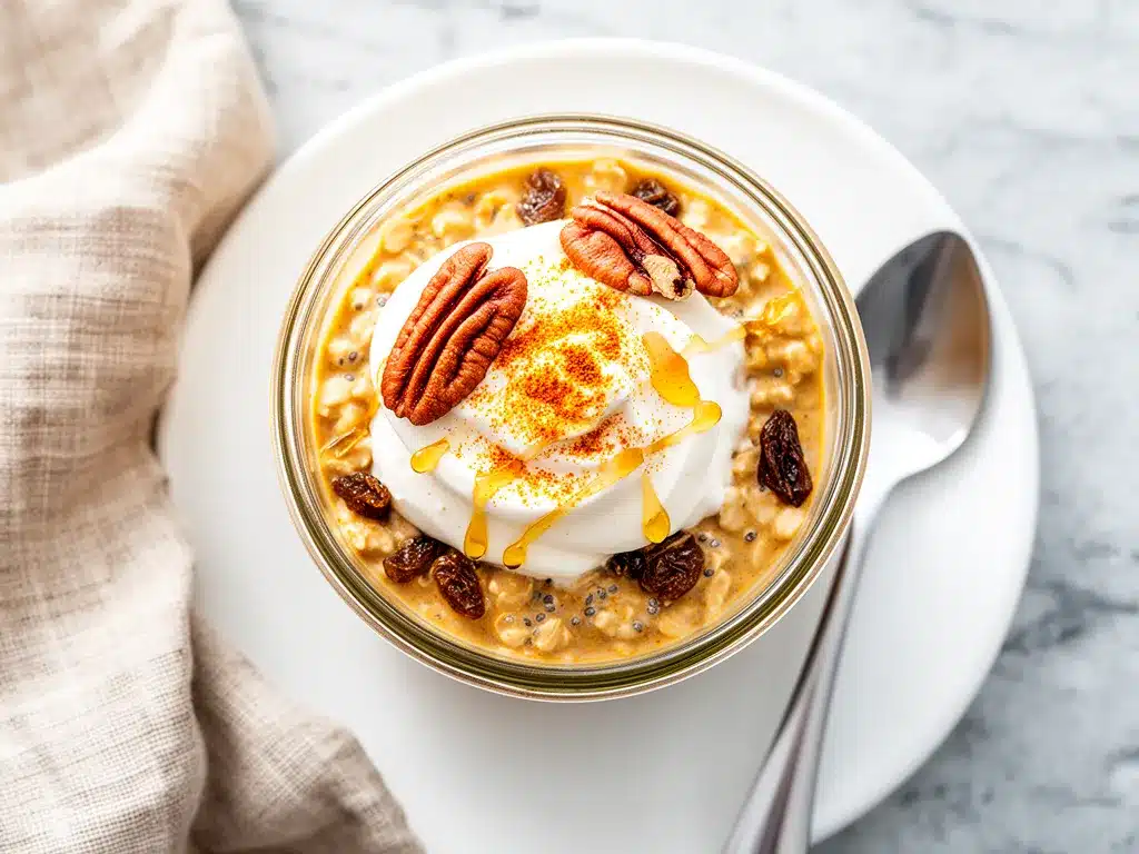 Pumpkin Spice Latte Overnight Oats Recipe Easy Perfect for Busy Weeknights 4 pumpkin spice latte overnight oats preparation steps