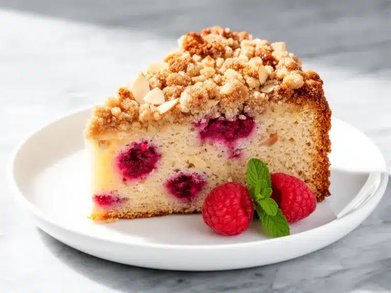 Home 3 Raspberry Almond Crumb Coffee Cake - featured image