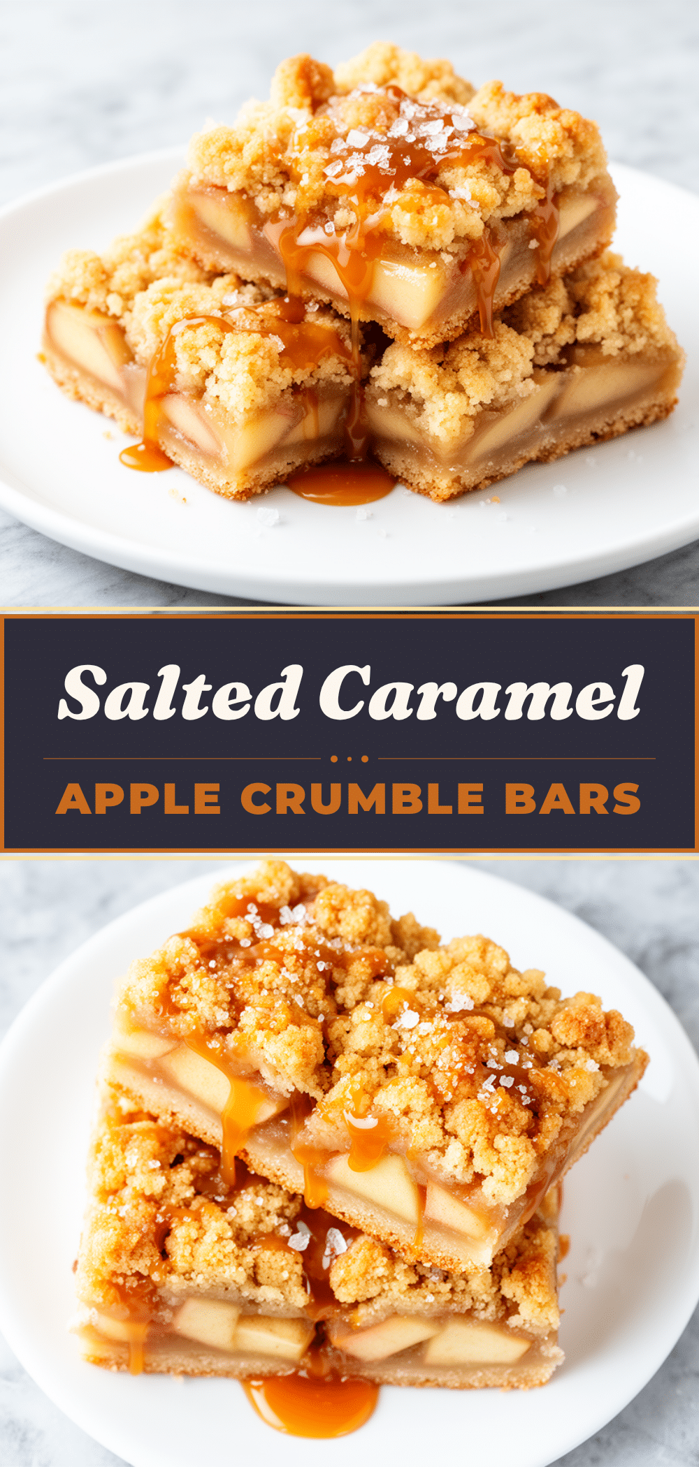 Salted Caramel Apple Crumble Bars Recipe Easy 5-Ingredient Dessert Youll Make on Repeat 5 salted caramel apple crumble bars recipe