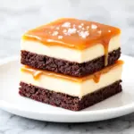 Salted Caramel Brownie Cheesecake Bars - featured image