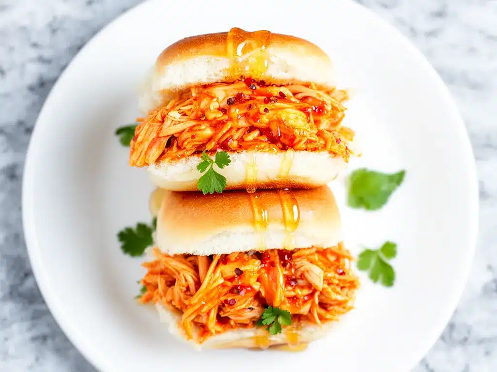 Slow Cooker Honey Buffalo Chicken Sliders: Best Game Day Snack 4 Slow Cooker Honey Buffalo Chicken Sliders preparation steps